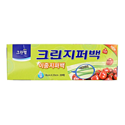 CR크린지퍼백18*20*20(소)-w