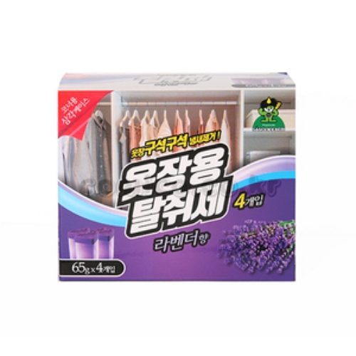 산도깨비 4P탈취제(옷장용/라벤더).-e1